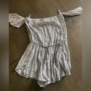 Lulus black and white romper